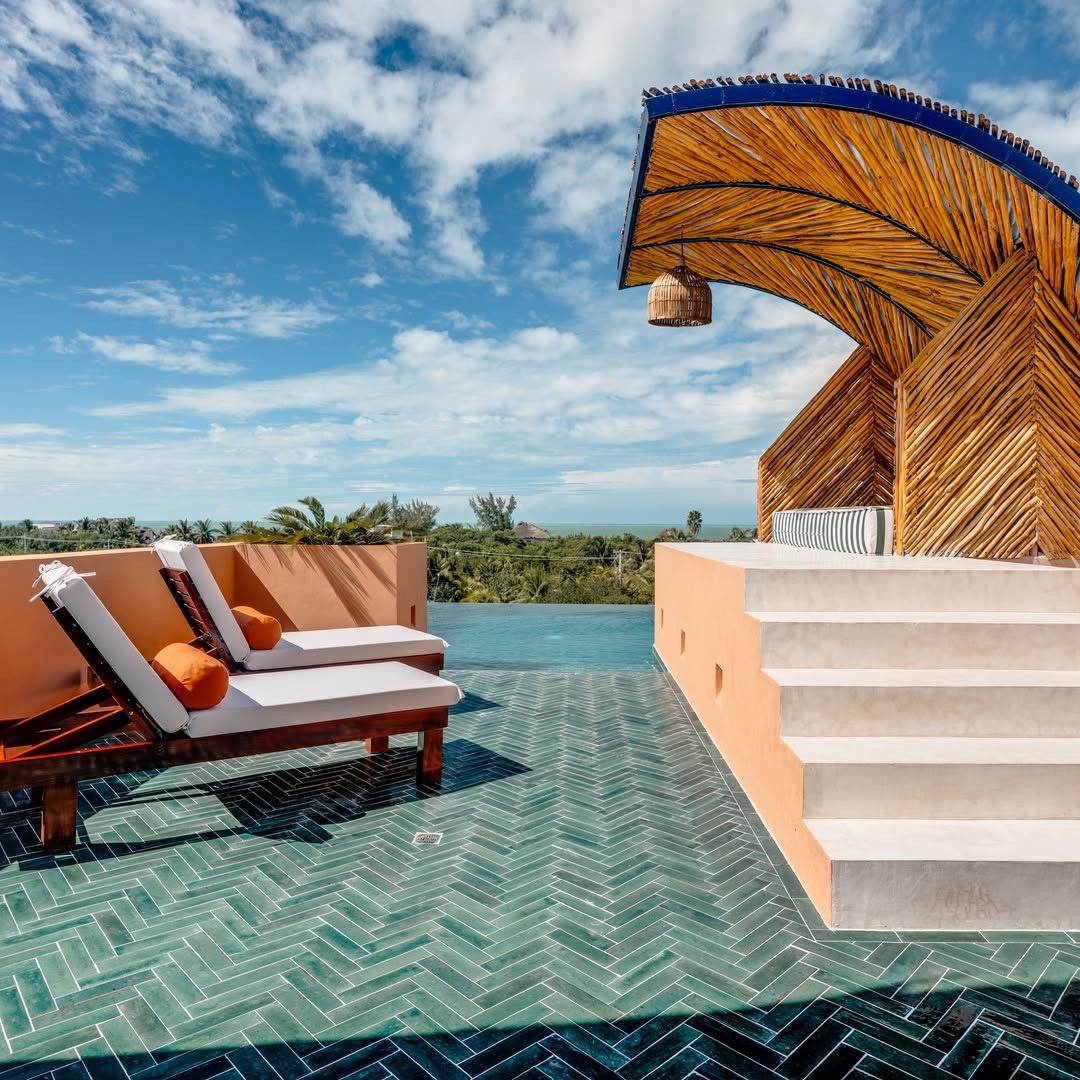 Casa Coco Lou, alberca infinita en azotea, Holbox